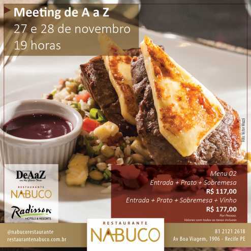 Social Media Meeting de A a Z Restaurante Nabuco